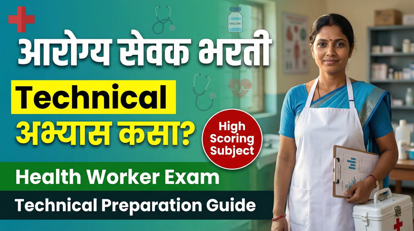 आरोग्य सेवक भरतीसाठी तांत्रिक प्रश्नांचा अभ्यास कसा करावा? | Health Worker Bharti Technical Preparation Guide