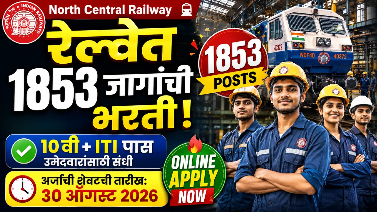 North Central Railway Bharti 2026