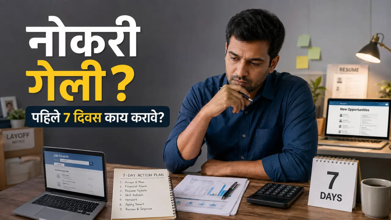नोकरी गेल्यानंतर पहिले 7 दिवस काय करावे 7 महत्त्वाची पावले