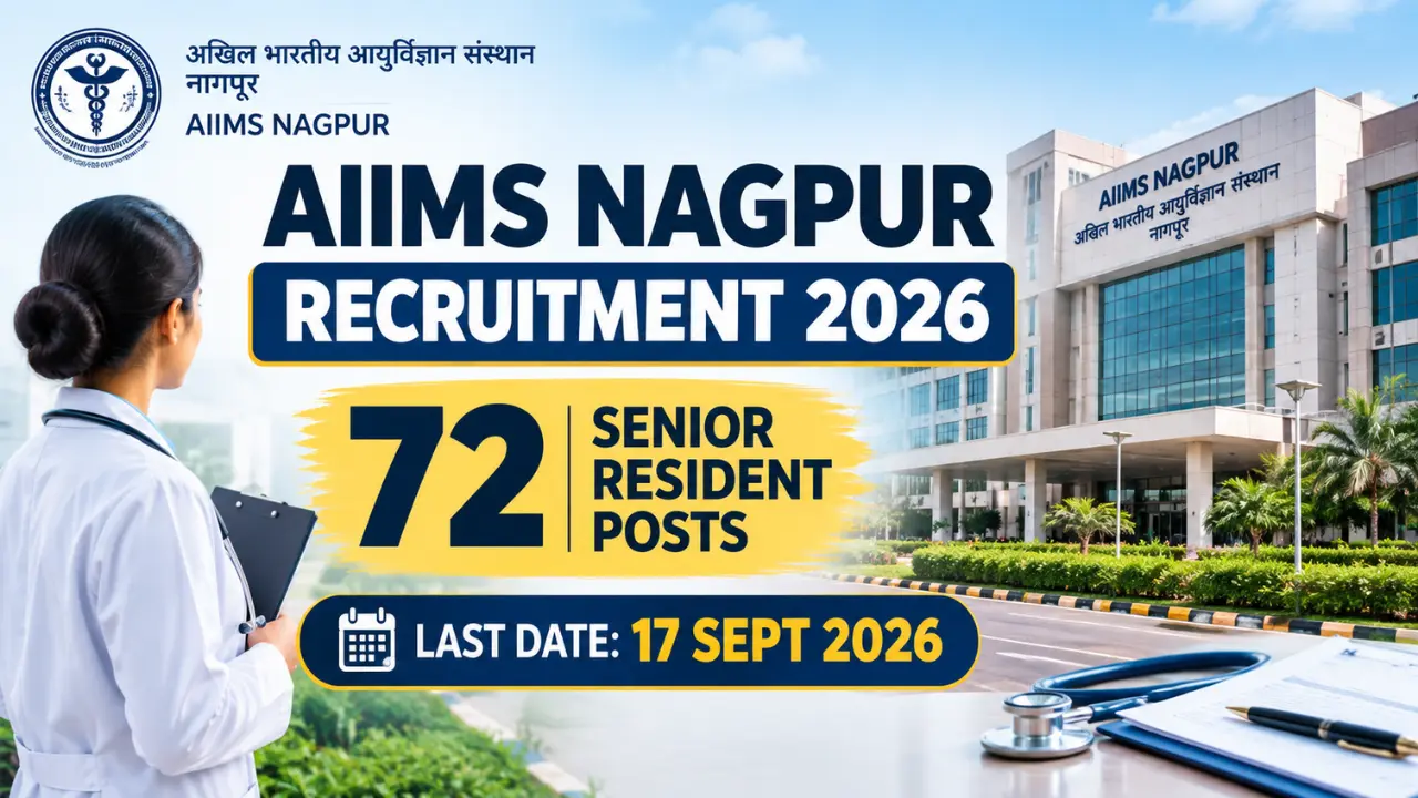 AIIMS Nagpur Recruitment 2026 Senior Resident 72 Posts